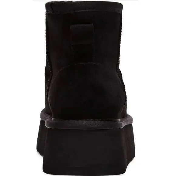 NWT Steve Madden Women's Enchanting Ankle Boot Black Platform Bootie Suede 8M - Picture 5 of 7